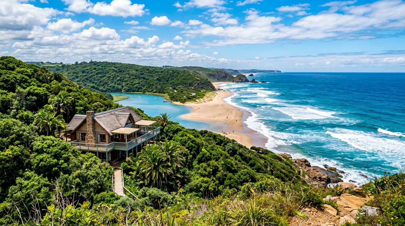 Cheap beach house on the Wild Coast in Cintsa South Africa. Images and Photos created by www.cheap-beach-house.com