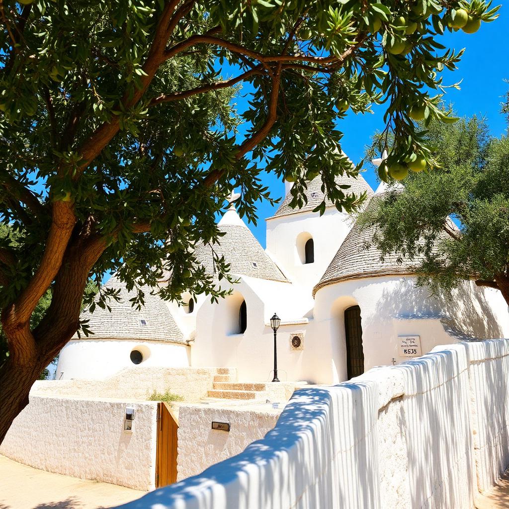 Traditional trulli near the Puglia coast, Italy — cheap beach houses in Italy. Images and Photos created by www.cheap-beach-house.com