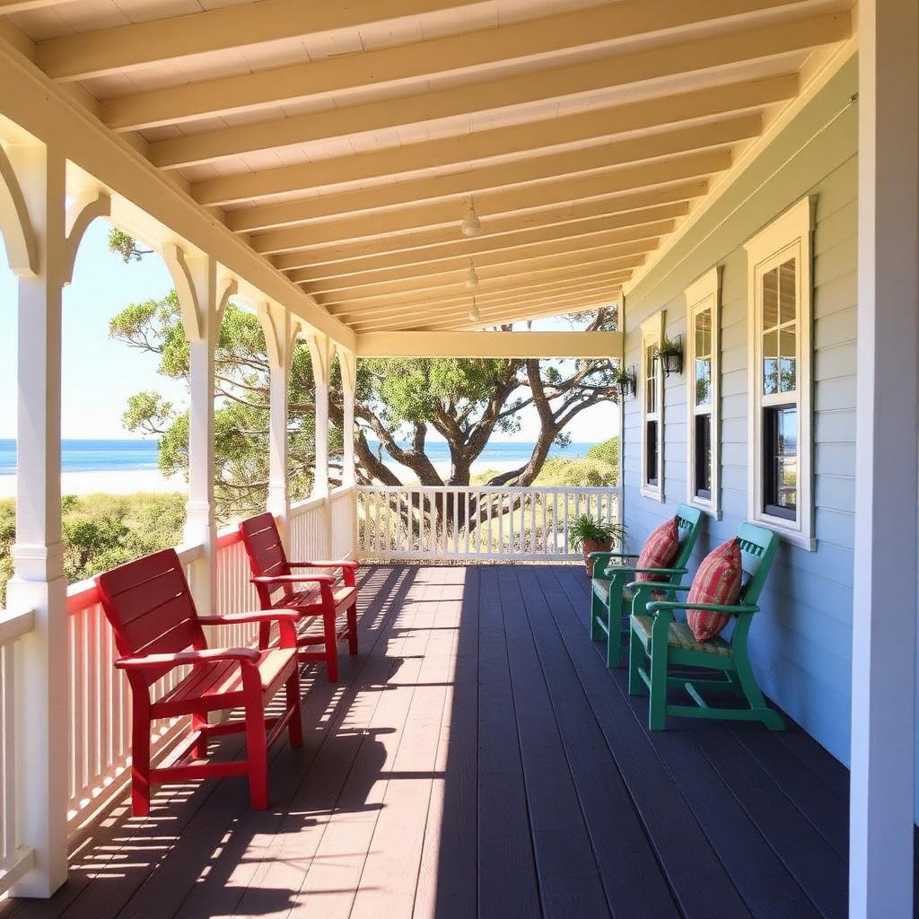 Weatherboard beach cottage in a regional Australian coastal town — cheap beach houses in Australia. Images and Photos created by www.cheap-beach-house.com