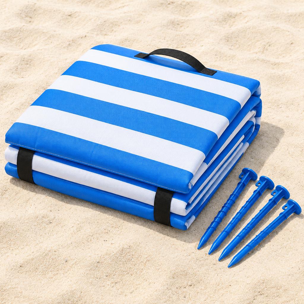 Sand-Proof Beach Blanket — illustrative product photo, not an exact listing. Images and Photos created by www.cheap-beach-house.com