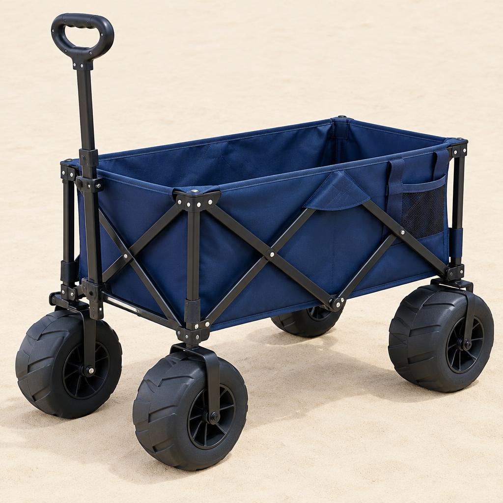 Folding Beach Wagon — illustrative product photo, not an exact listing. Images and Photos created by www.cheap-beach-house.com