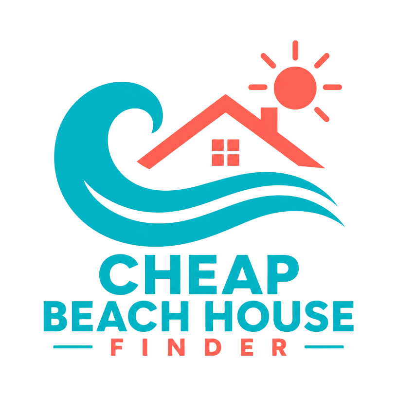 Cheap Beach House Finder company logo. Images and Photos created by www.cheap-beach-house.com