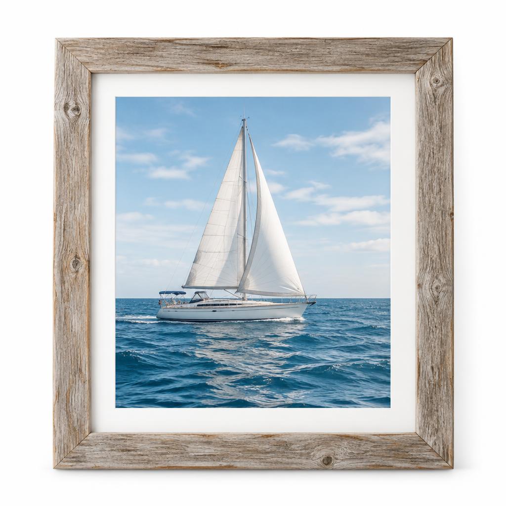 Nautical Sailboat Wall Art — illustrative product photo, not an exact listing. Images and Photos created by www.cheap-beach-house.com