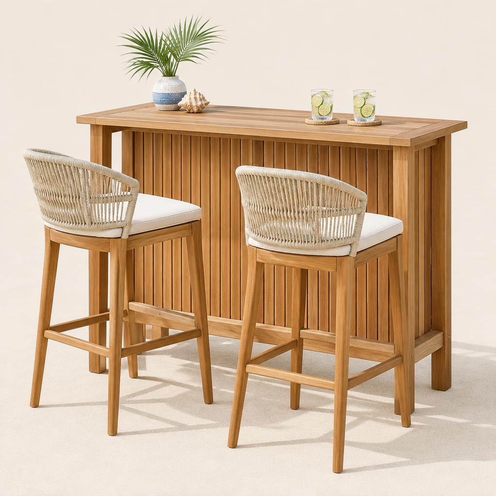 Outdoor Bar Set — illustrative product photo, not an exact listing. Images and Photos created by www.cheap-beach-house.com