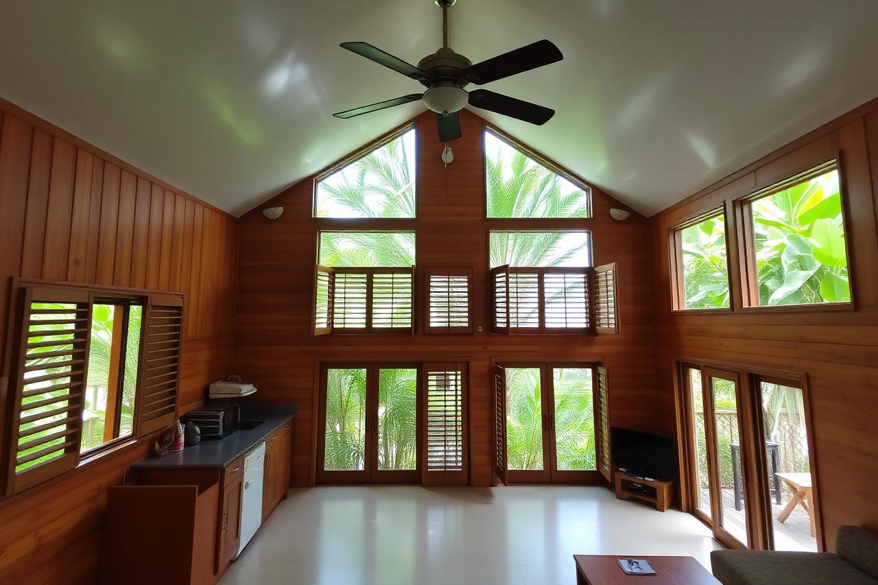 Cooktown tropical timber house — cheap beach house for sale in Cooktown, Australia, gallery view 3 showing beachfront, interiors or neighbourhood. Images and Photos created by www.cheap-beach-house.com