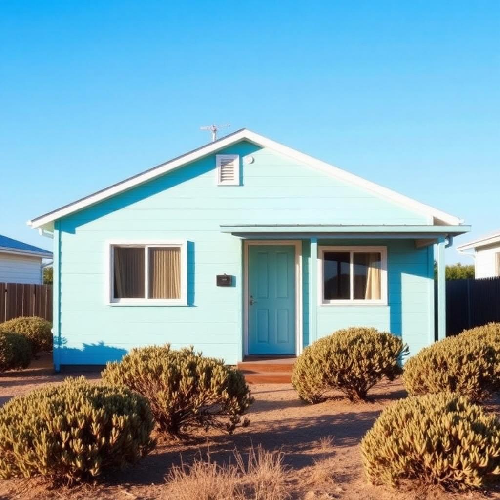 Esperance dune-front fibro — cheap beach house for sale in Esperance, Australia listed at A$365,000. Images and Photos created by www.cheap-beach-house.com
