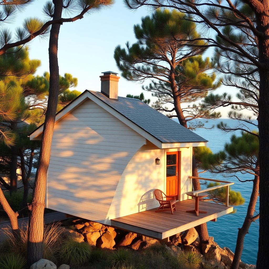 Zapallar coastal cabaña — cheap beach house for sale in Zapallar, Chile listed at CLP 79,000,000. Images and Photos created by www.cheap-beach-house.com