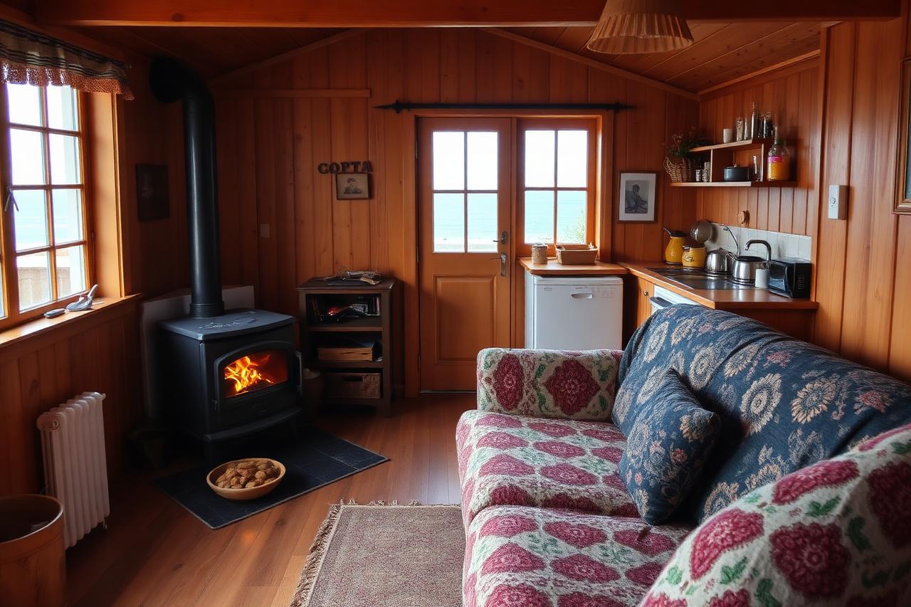 Los Vilos fisherman's cottage — cheap beach house for sale in Los Vilos, Chile, gallery view 3 showing beachfront, interiors or neighbourhood. Images and Photos created by www.cheap-beach-house.com