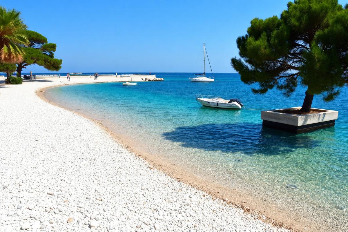 Vodice Dalmatian stone house, two rows back — cheap beach house for sale in Vodice, Croatia, gallery view 1 showing beachfront, interiors or neighbourhood. Images and Photos created by www.cheap-beach-house.com