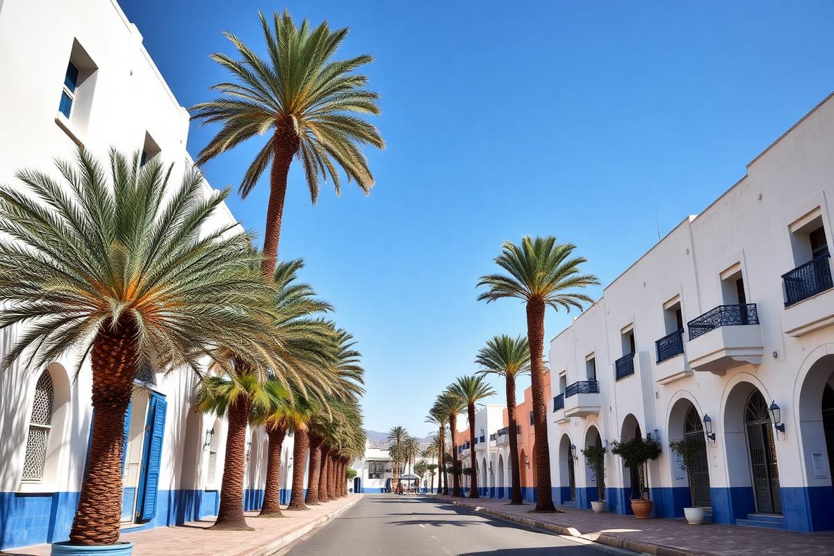 Sidi Ifni art-deco townhouse — cheap beach house for sale in Sidi Ifni, Morocco, gallery view 3 showing beachfront, interiors or neighbourhood. Images and Photos created by www.cheap-beach-house.com