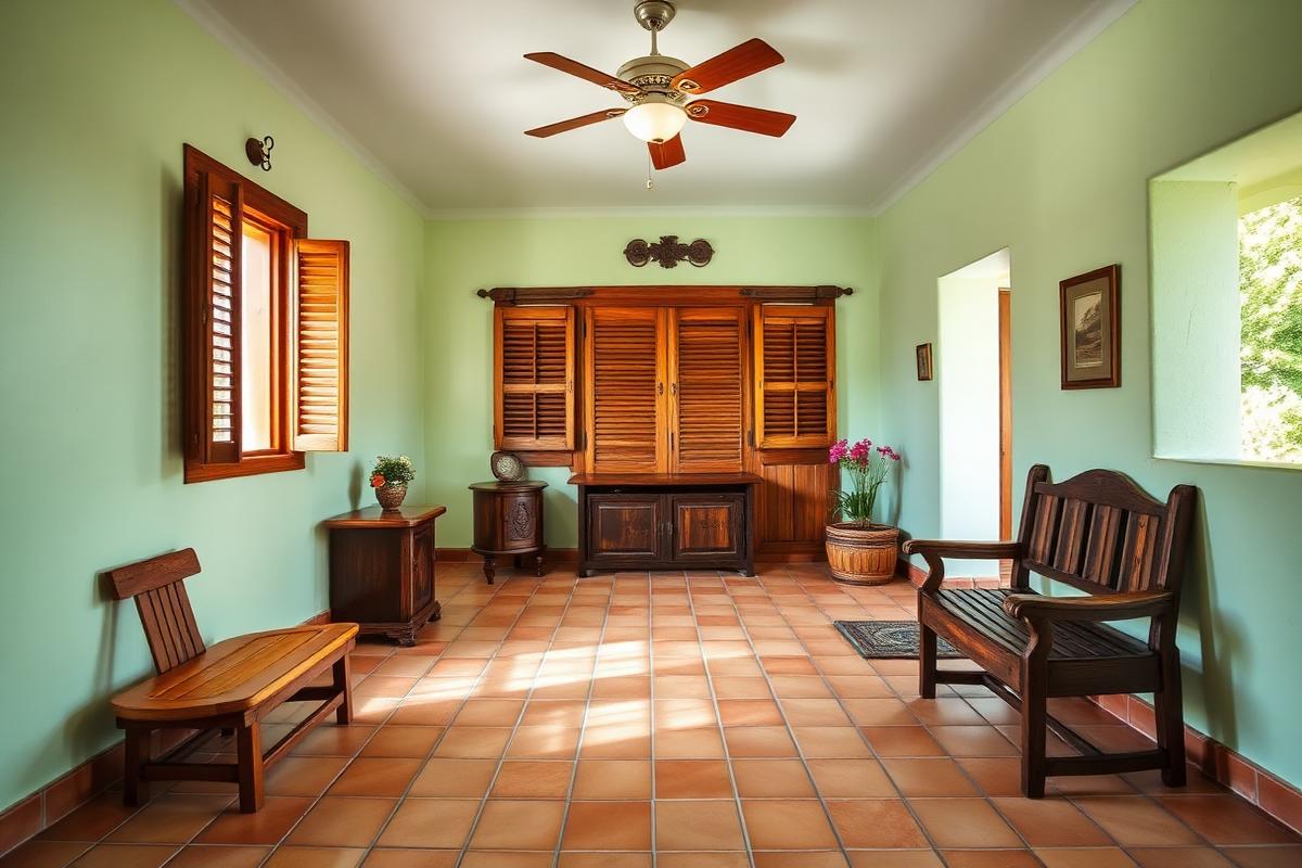 Costa Esmeralda palm-shaded cottage — cheap beach house for sale in Monte Gordo, Mexico, gallery view 1 showing beachfront, interiors or neighbourhood. Images and Photos created by www.cheap-beach-house.com