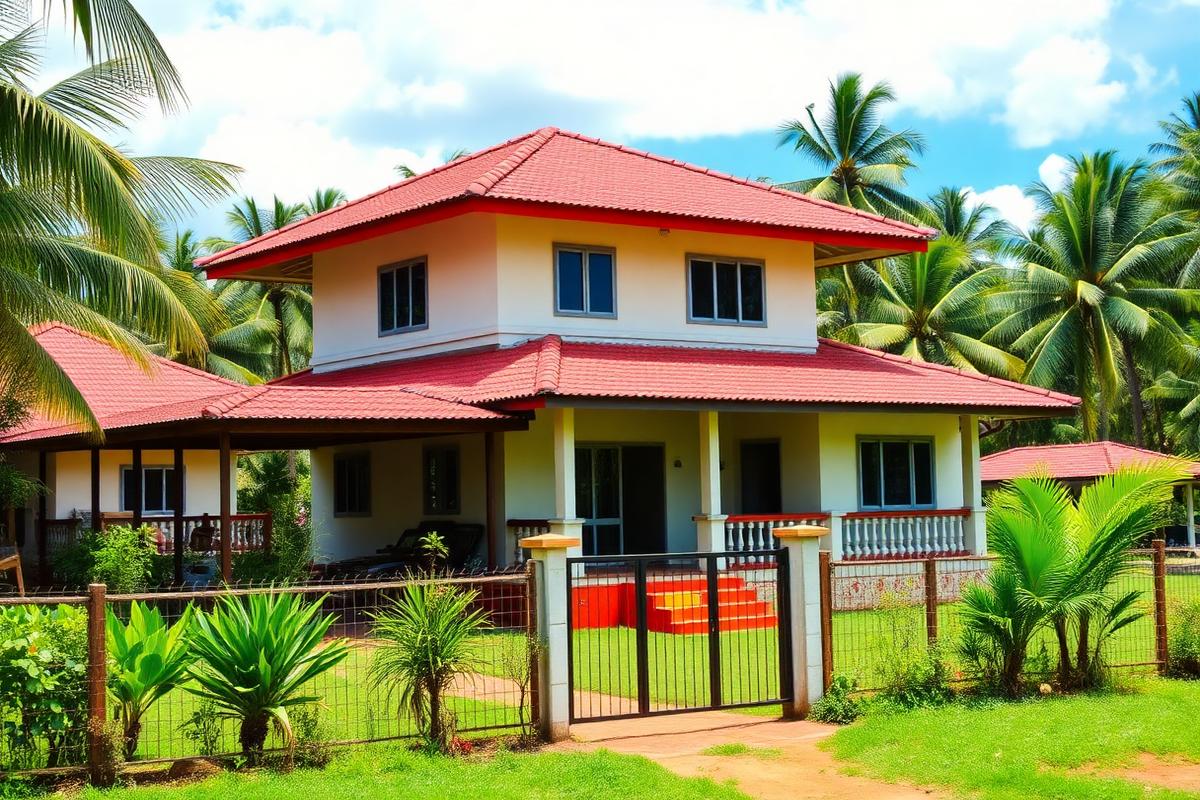Kudat tip-of-Borneo house — cheap beach house for sale in Kudat, Malaysia listed at MYR 350,000. Images and Photos created by www.cheap-beach-house.com