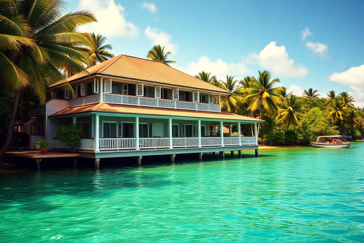 Kavieng lagoon-edge house β cheap beach house for sale in Kavieng, Papua New Guinea listed at PGKΒ 260,000. Images and Photos created by www.cheap-beach-house.com