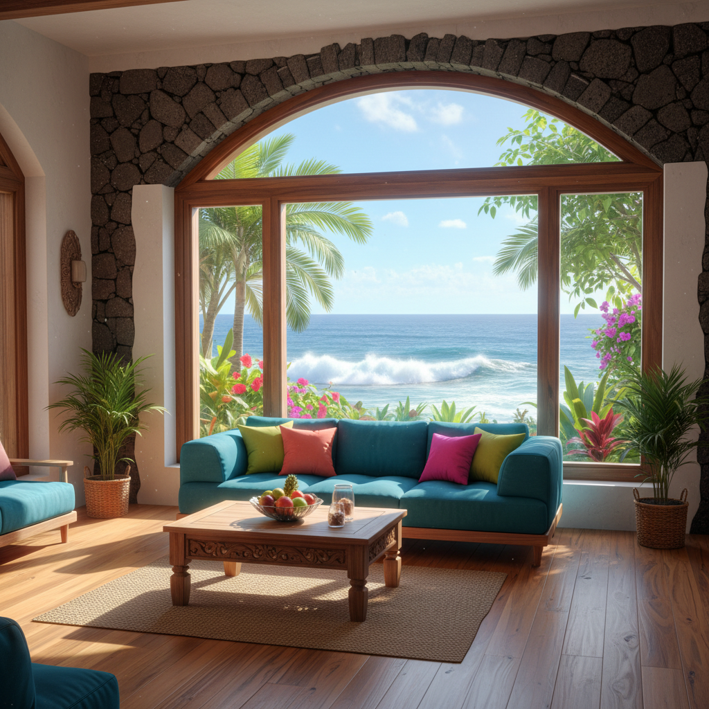 Azores oceanfront fixer — cheap beach house for sale in Sao Miguel, Portugal, gallery view 1 showing beachfront, interiors or neighbourhood. Images and Photos created by www.cheap-beach-house.com