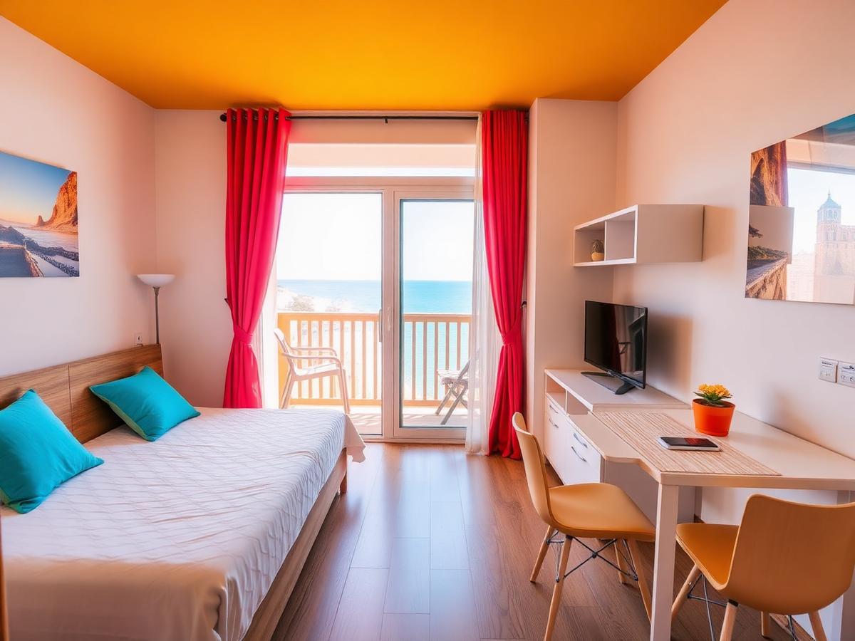 Costinești surf studio — beach house under $100K USD in Costinești, Romania. Images and Photos created by www.cheap-beach-house.com