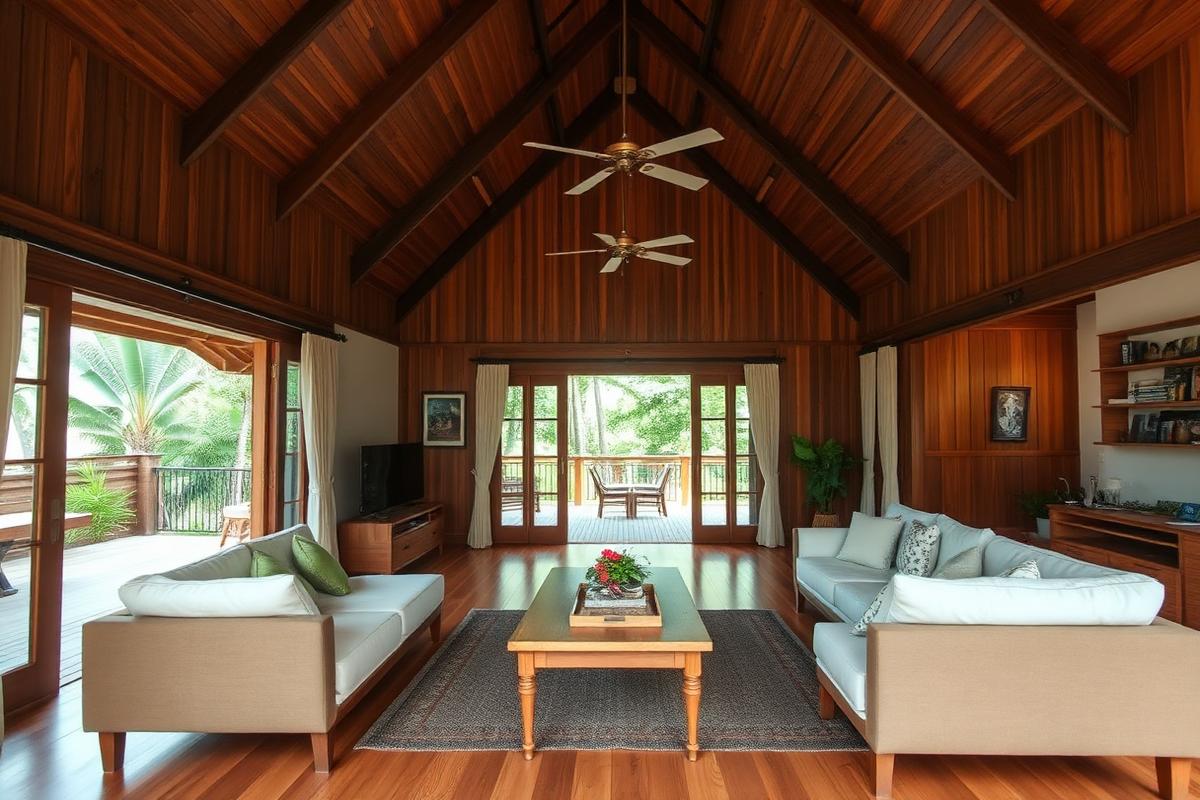Sri Thanu house, Koh Phangan — cheap beach house for sale in Koh Phangan, Thailand, gallery view 1 showing beachfront, interiors or neighbourhood. Images and Photos created by www.cheap-beach-house.com