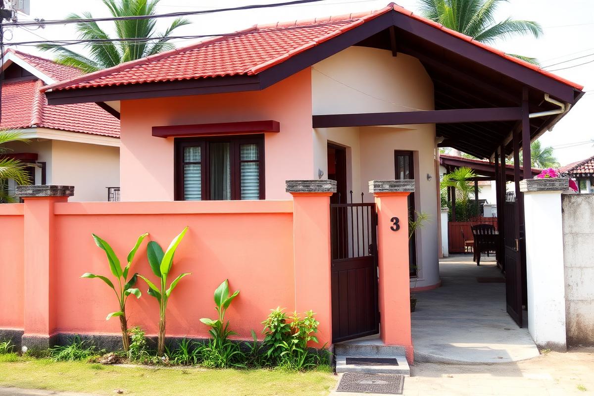 Cha-am beach-road cottage — beach house under $100K USD in Cha-am, Thailand. Images and Photos created by www.cheap-beach-house.com