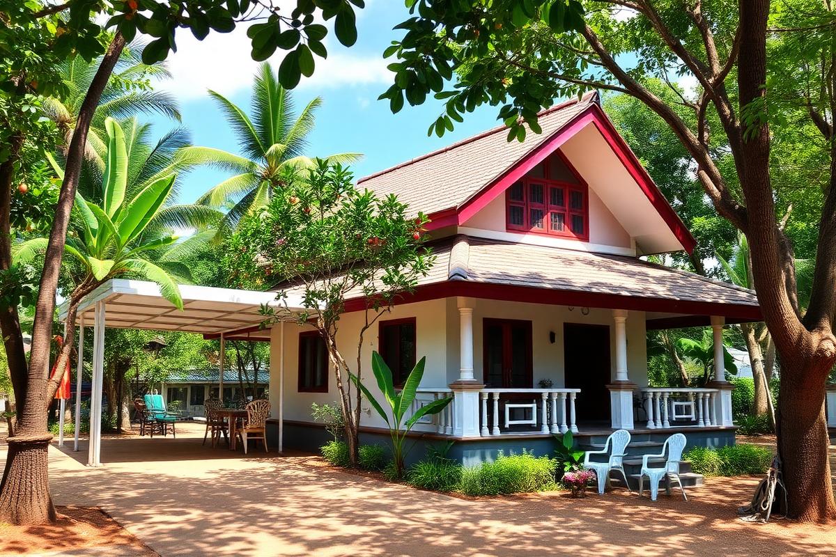 Chao Lao beach house, Chanthaburi — beach house under $100K USD in Chao Lao, Thailand. Images and Photos created by www.cheap-beach-house.com