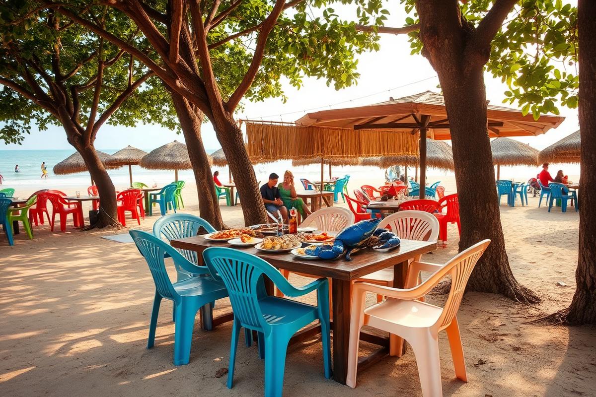Thung Wua Laen beach house — cheap beach house for sale in Pathio, Thailand, gallery view 3 showing beachfront, interiors or neighbourhood. Images and Photos created by www.cheap-beach-house.com