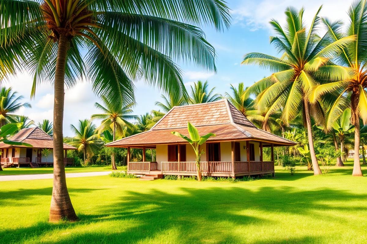 Pak Meng village house, Trang — beach house under $100K USD in Sikao, Thailand. Images and Photos created by www.cheap-beach-house.com