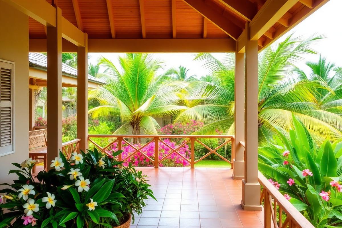 Khanom garden bungalow — cheap beach house for sale in Khanom, Thailand, gallery view 1 showing beachfront, interiors or neighbourhood. Images and Photos created by www.cheap-beach-house.com