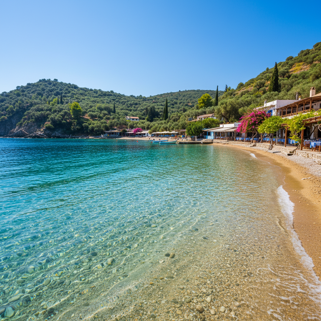Datca peninsula stone house — cheap beach house for sale in Datca, Turkey, gallery view 3 showing beachfront, interiors or neighbourhood. Images and Photos created by www.cheap-beach-house.com
