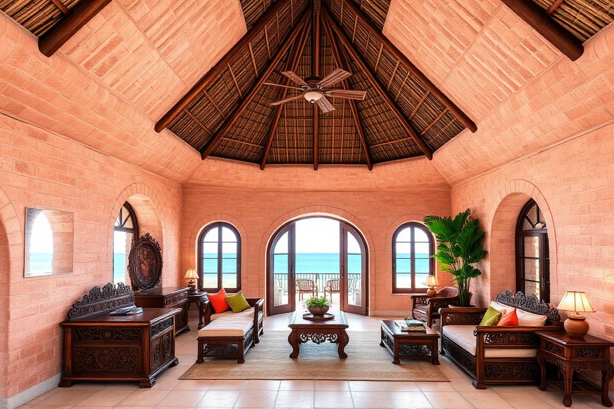Pangani riverside beach house — cheap beach house for sale in Pangani, Tanzania, gallery view 3 showing beachfront, interiors or neighbourhood. Images and Photos created by www.cheap-beach-house.com
