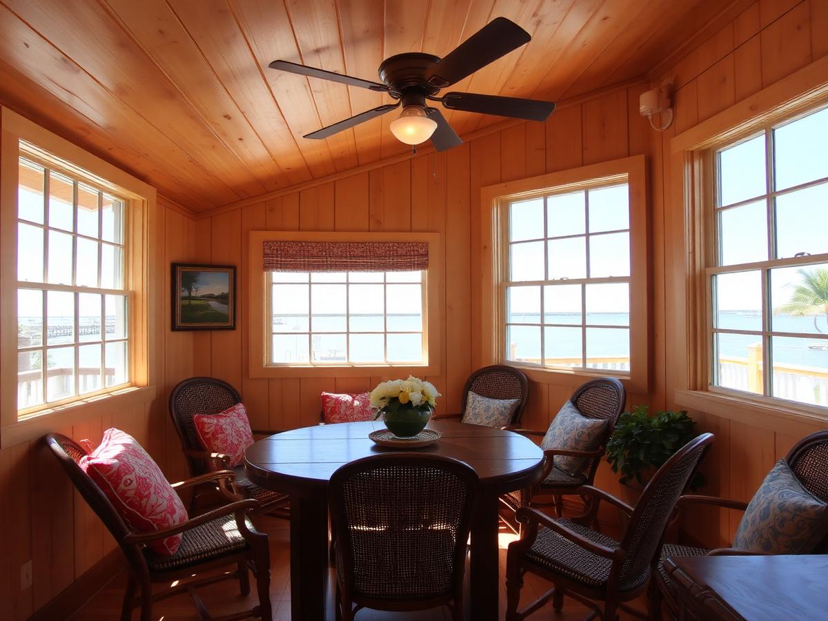 Cedar Key stilt cottage — cheap beach house for sale in Cedar Key, United States, gallery view 1 showing beachfront, interiors or neighbourhood. Images and Photos created by www.cheap-beach-house.com