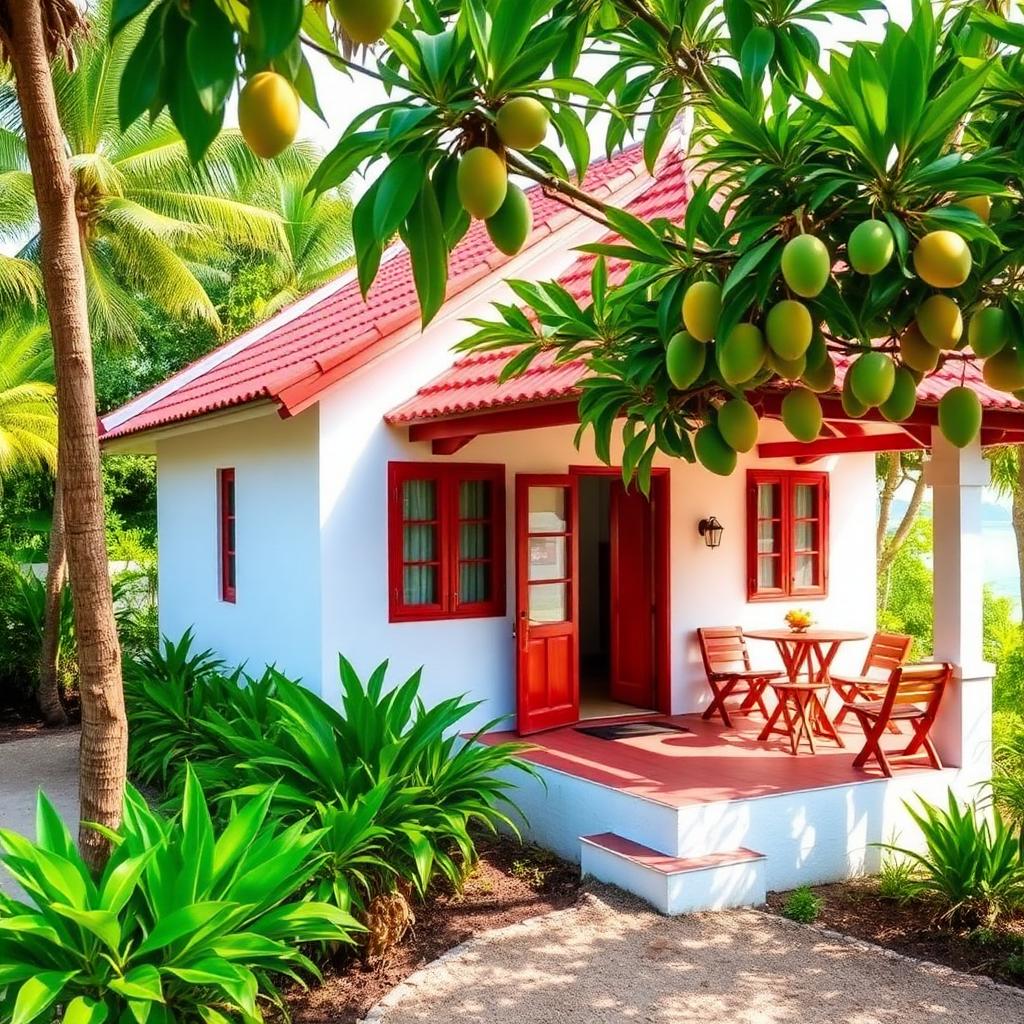 Con Dao island cottage by the old prison road — beach house under $100K USD in Con Dao, Vietnam. Images and Photos created by www.cheap-beach-house.com