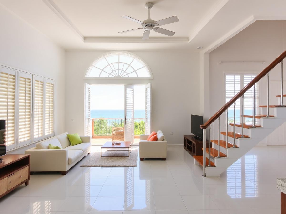 Quy Nhon townhouse two streets from the sand — cheap beach house for sale in Quy Nhon, Vietnam, gallery view 1 showing beachfront, interiors or neighbourhood. Images and Photos created by www.cheap-beach-house.com