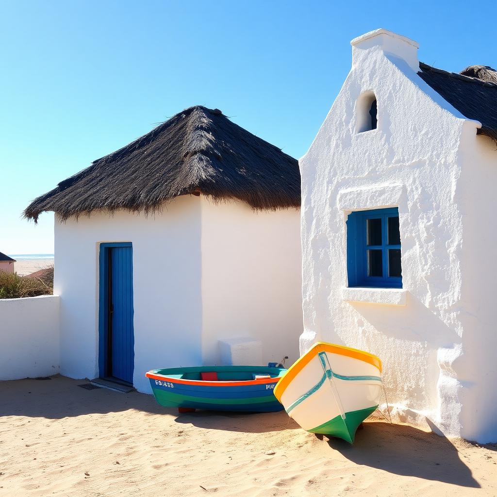 Paternoster whitewashed fisherman cottage — cheap beach house for sale in Paternoster, South Africa listed at ZAR 1,650,000. Images and Photos created by www.cheap-beach-house.com